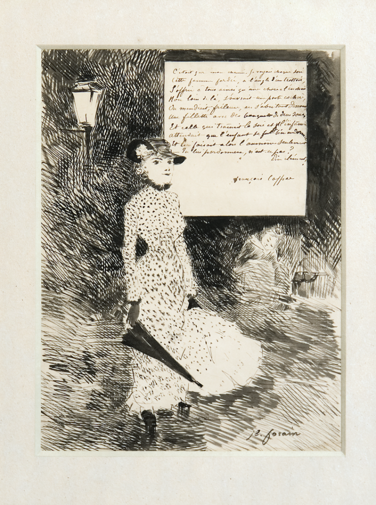 Ambulante au parapluie encre de chine FORAIN 764x1024 Paris Bruxelles 1880 1914 : effervescence artistique à Évian